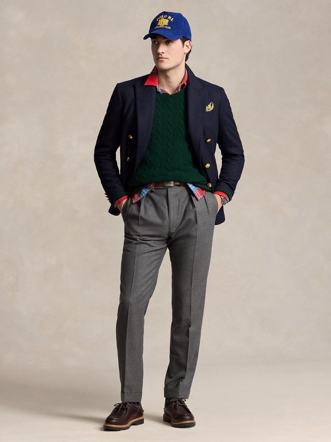 Polo Ralph Lauren Knit Cable Cashmere Pullover Green