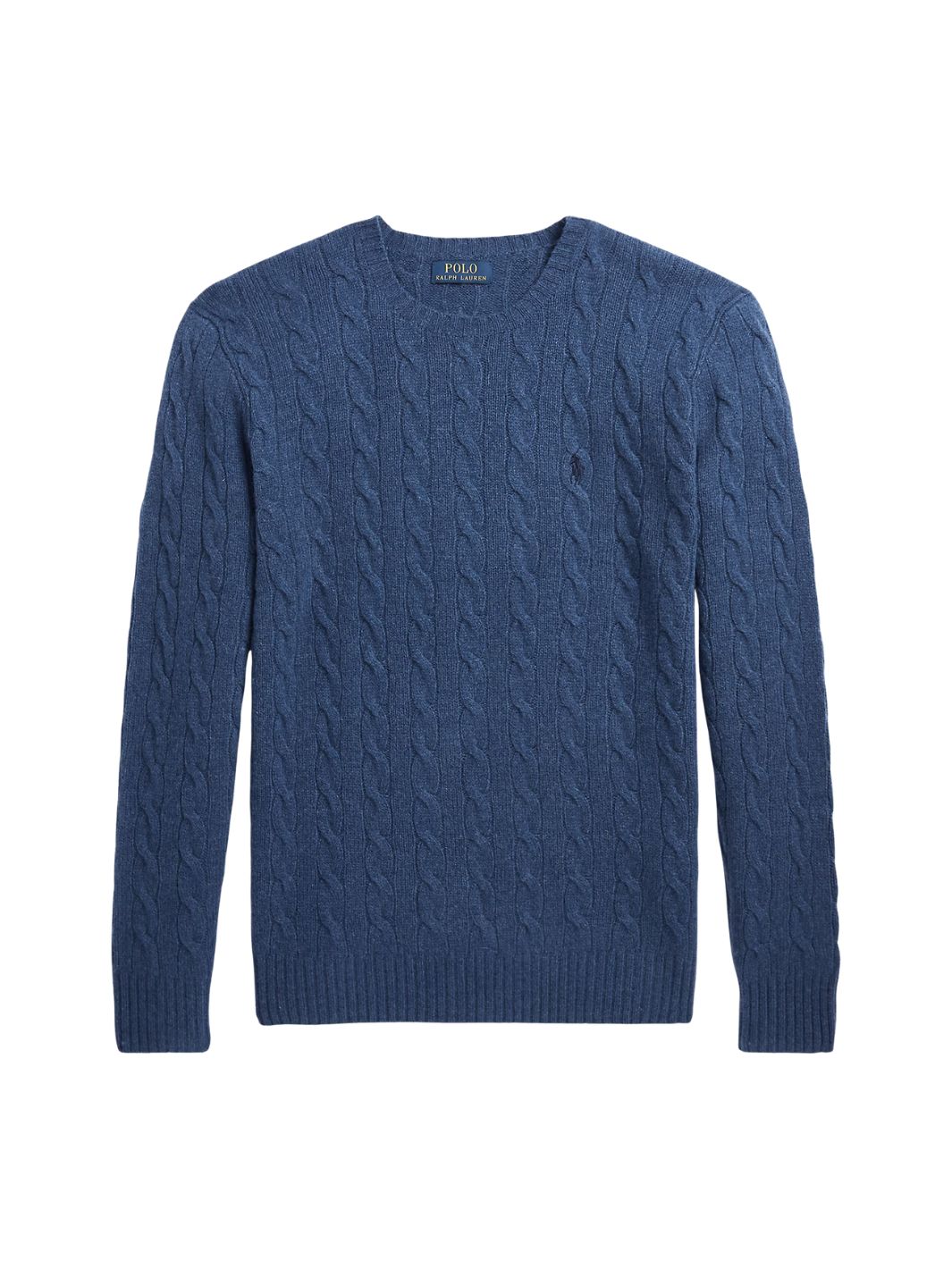 Polo Ralph Lauren Knit Cable Cashmere Pullover Rustic Navy