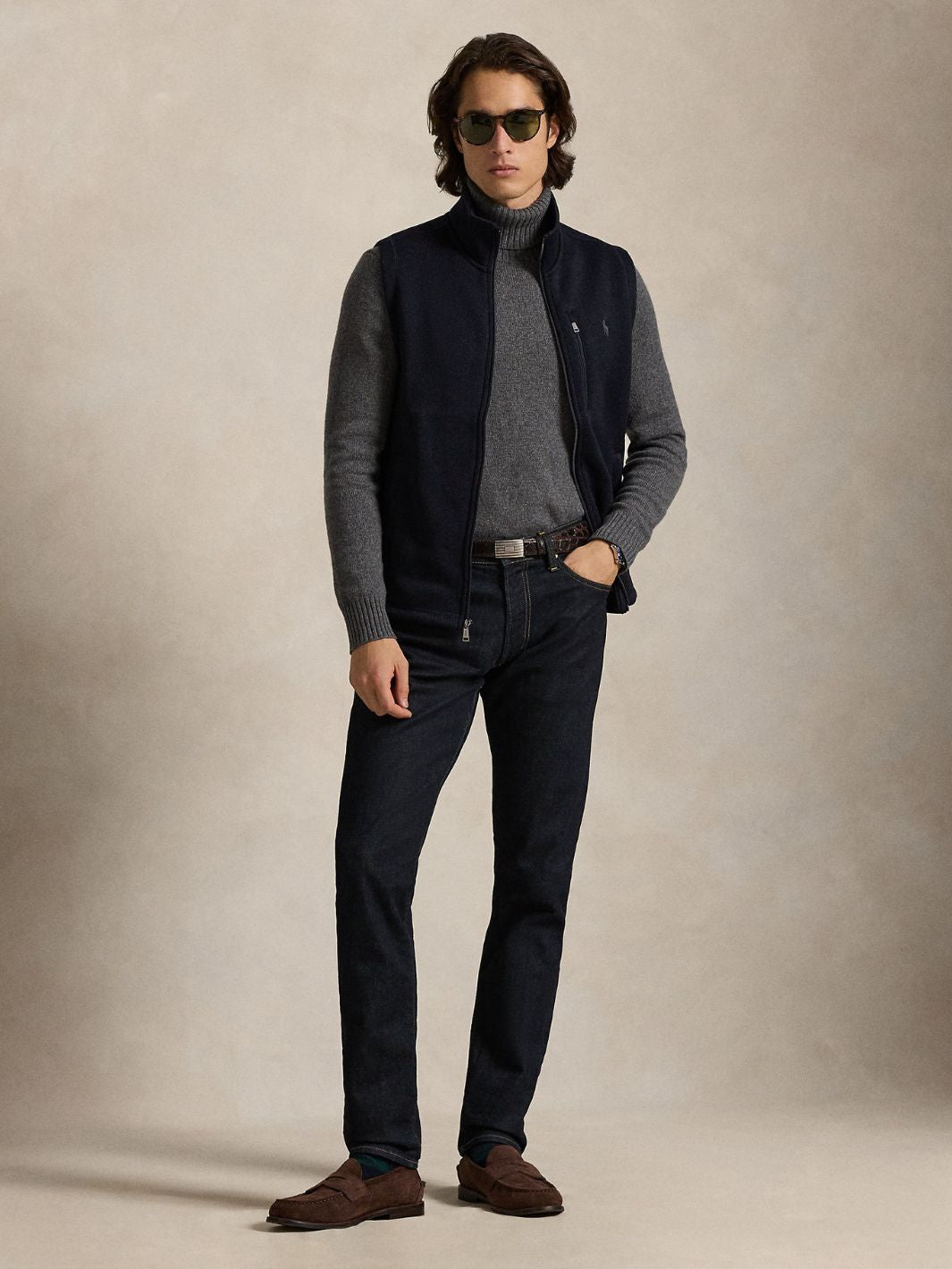Polo Ralph Lauren Outerwear Vest | Recycled Sweater Fleece Navy