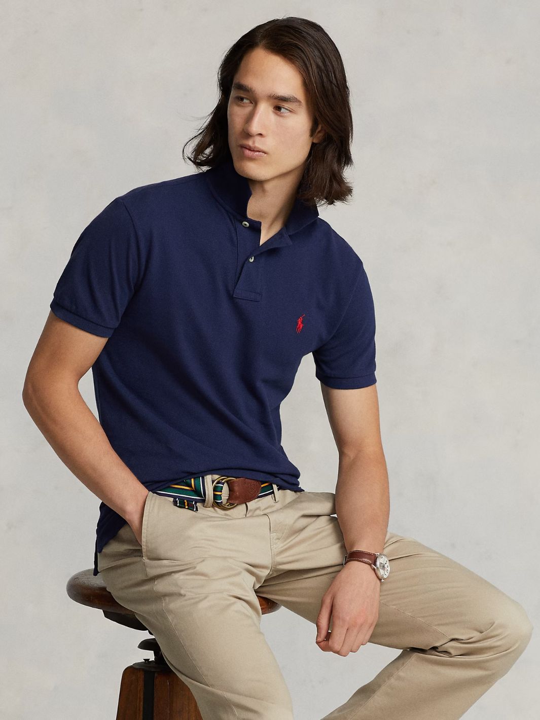 Polo Ralph Lauren Pique Pique | Custom Slim Pique Blue