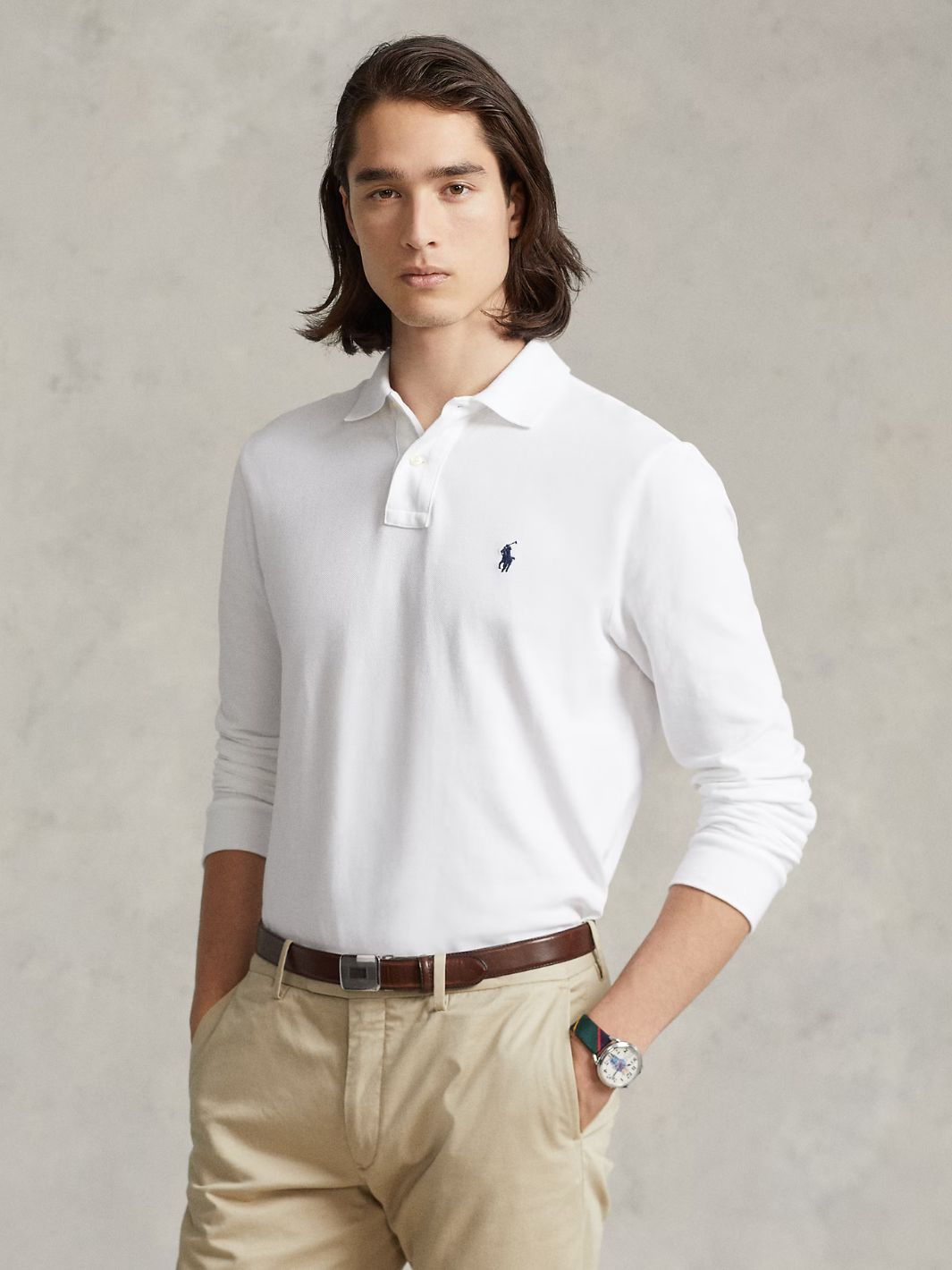 Polo Ralph Lauren Shirts Longsleeve | LS Custom Pique White