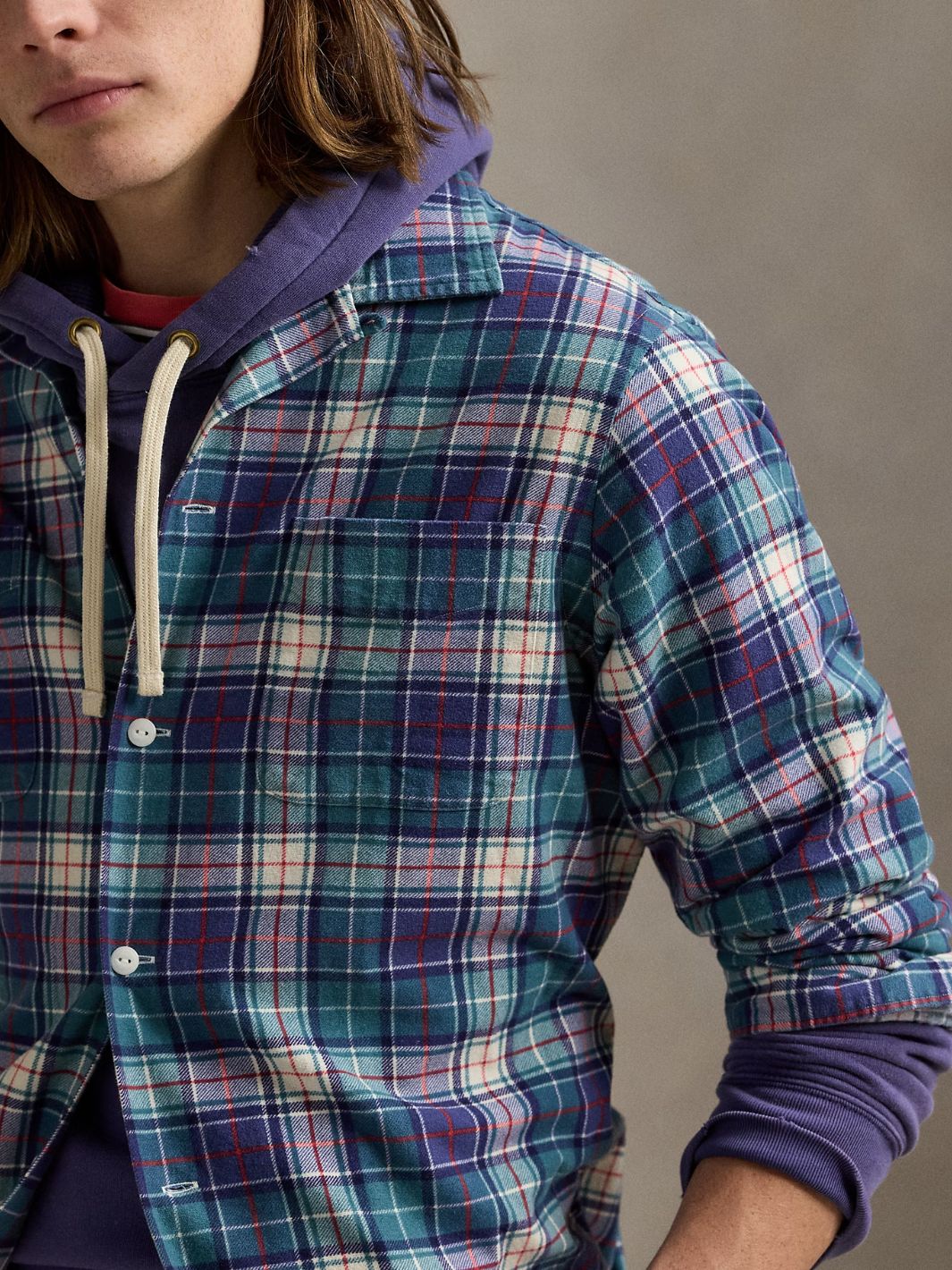 Polo Ralph Lauren Shirts Skjorte | Classic Fit Plaid Flannel Camp Shirt