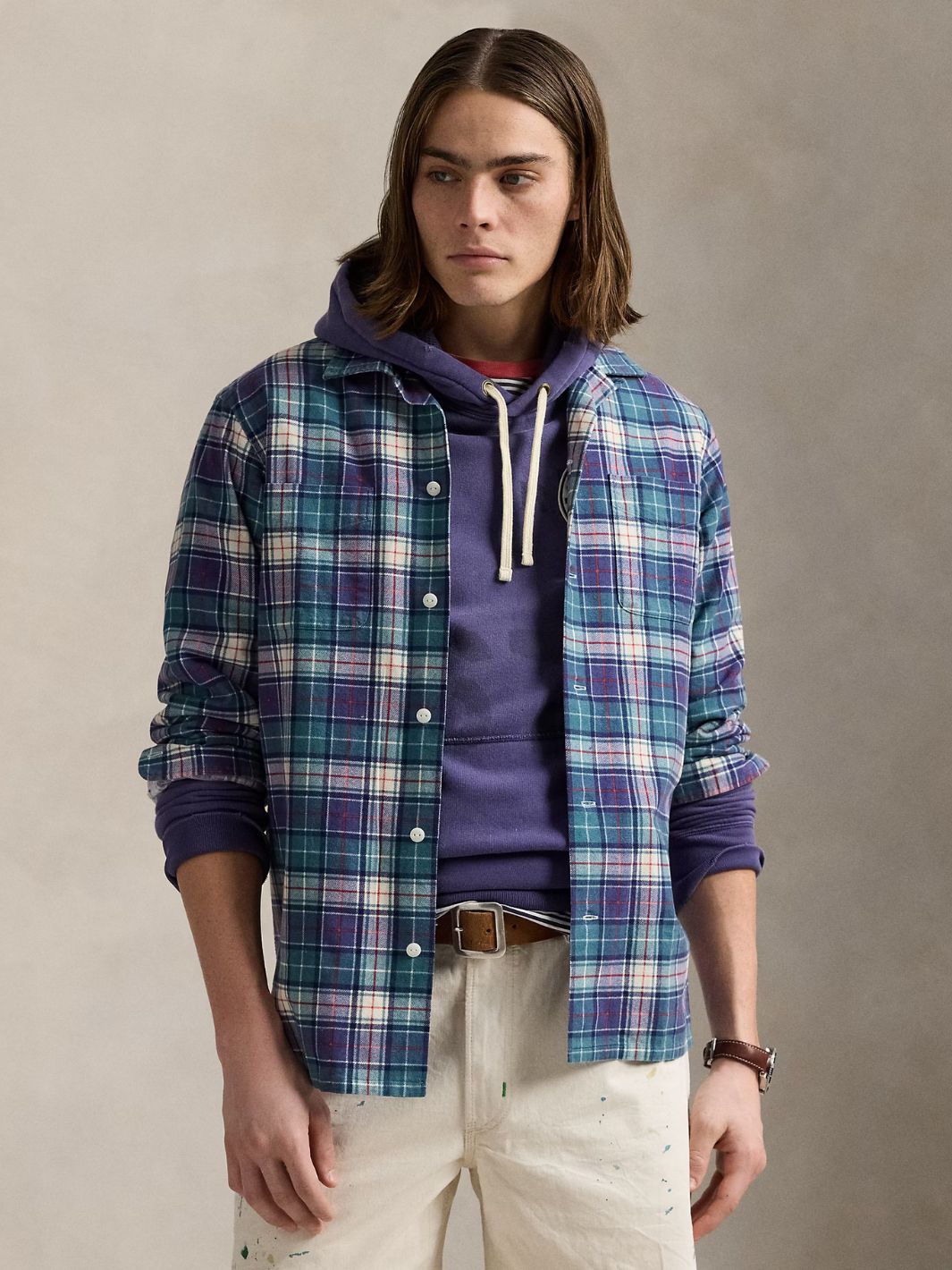 Polo Ralph Lauren Shirts Skjorte | Classic Fit Plaid Flannel Camp Shirt