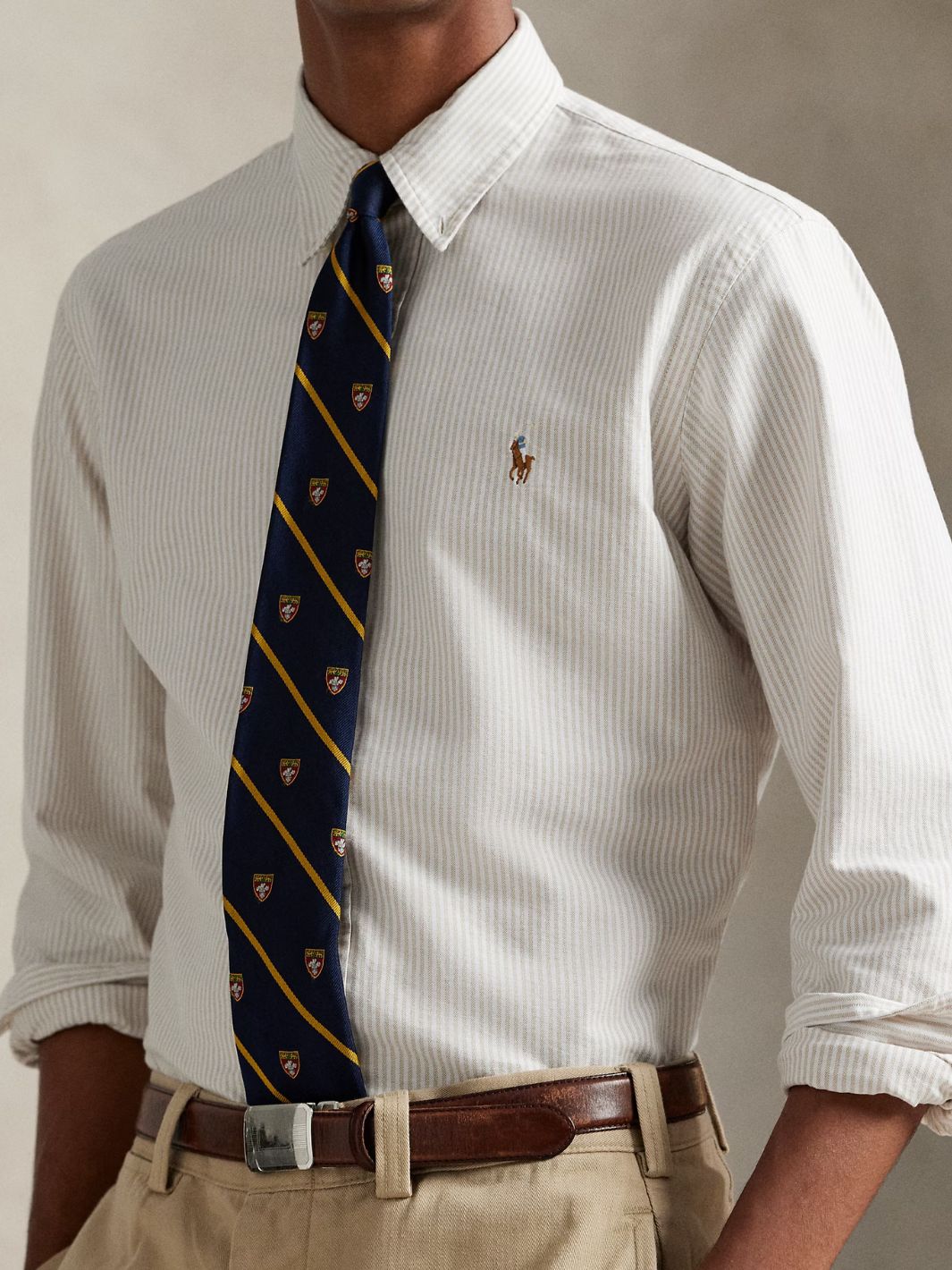 Polo Ralph Lauren Shirts Skjorte | Custom Fit Oxford Beige/White