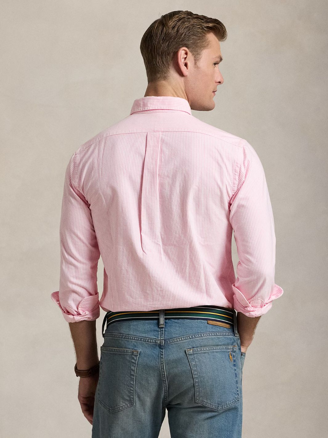 Polo Ralph Lauren Shirts Skjorte | Custom Fit Oxford Pink Stripes