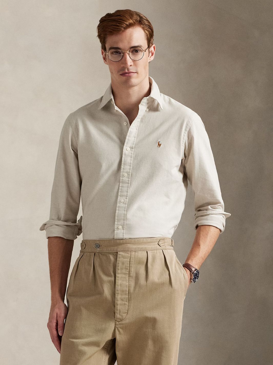 Polo Ralph Lauren Shirts Skjorte | Custom Fit Oxford Shirt Coastal Beige