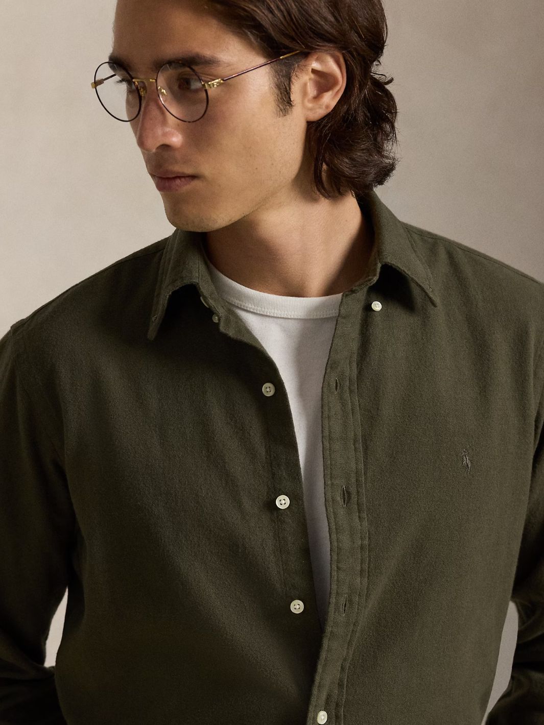 Polo Ralph Lauren Shirts Skjorte | Shirt Brushed Flannel Ranger Green