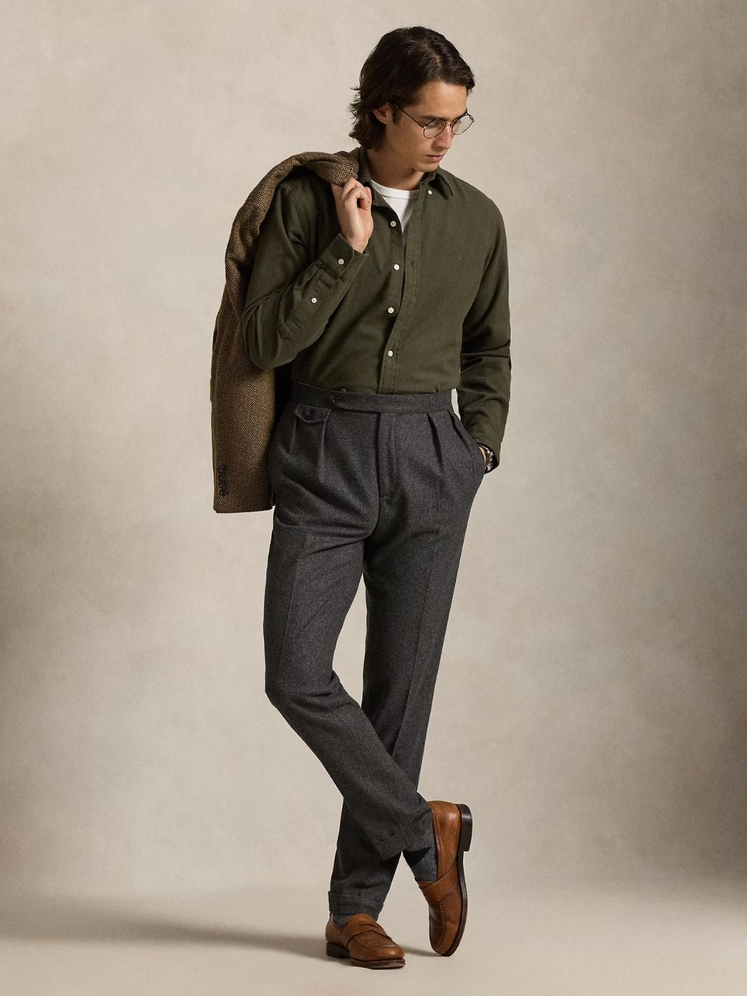 Polo Ralph Lauren Shirts Skjorte | Shirt Brushed Flannel Ranger Green
