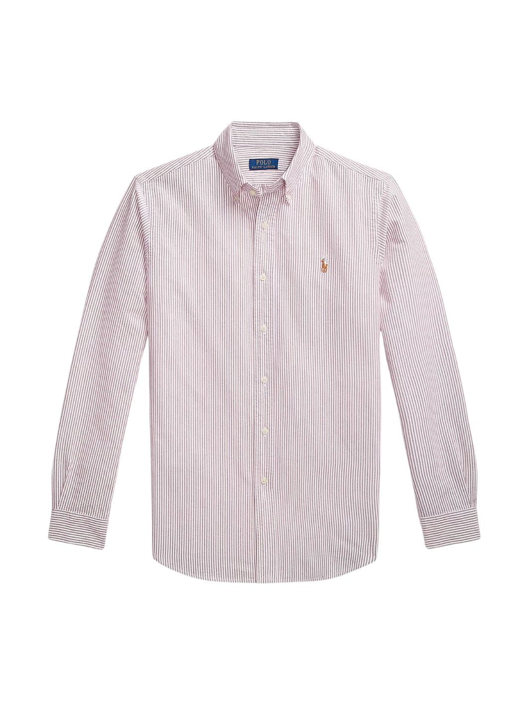 Polo Ralph Lauren Shirts XL / Striper Skjorte | Custom Fit Oxford Red/ White