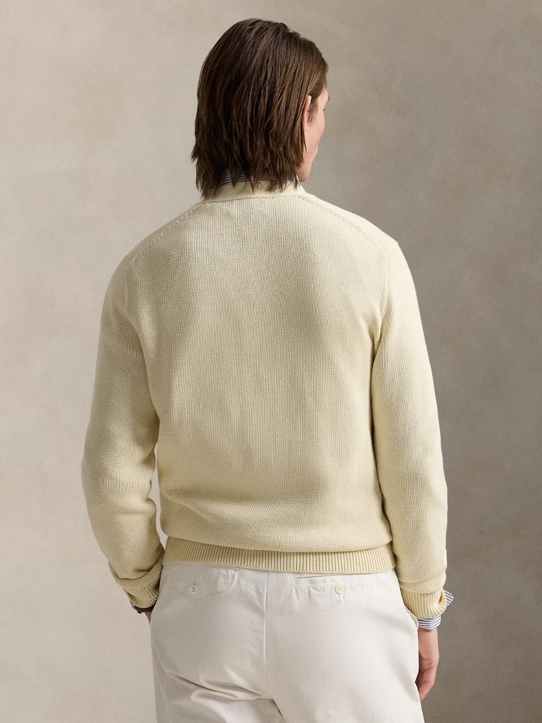 Polo Ralph Lauren Sweaters Cardigan | Cotton V-Neck Cardigan Cream