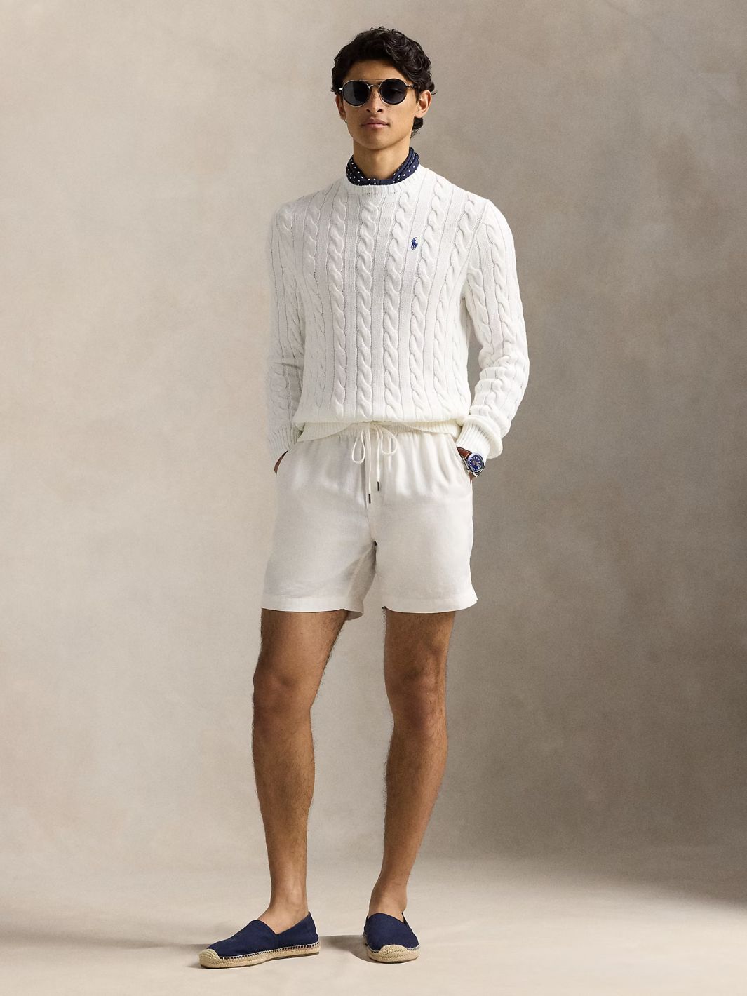 Polo Ralph Lauren Sweaters Genser | LS Driver Pullover White