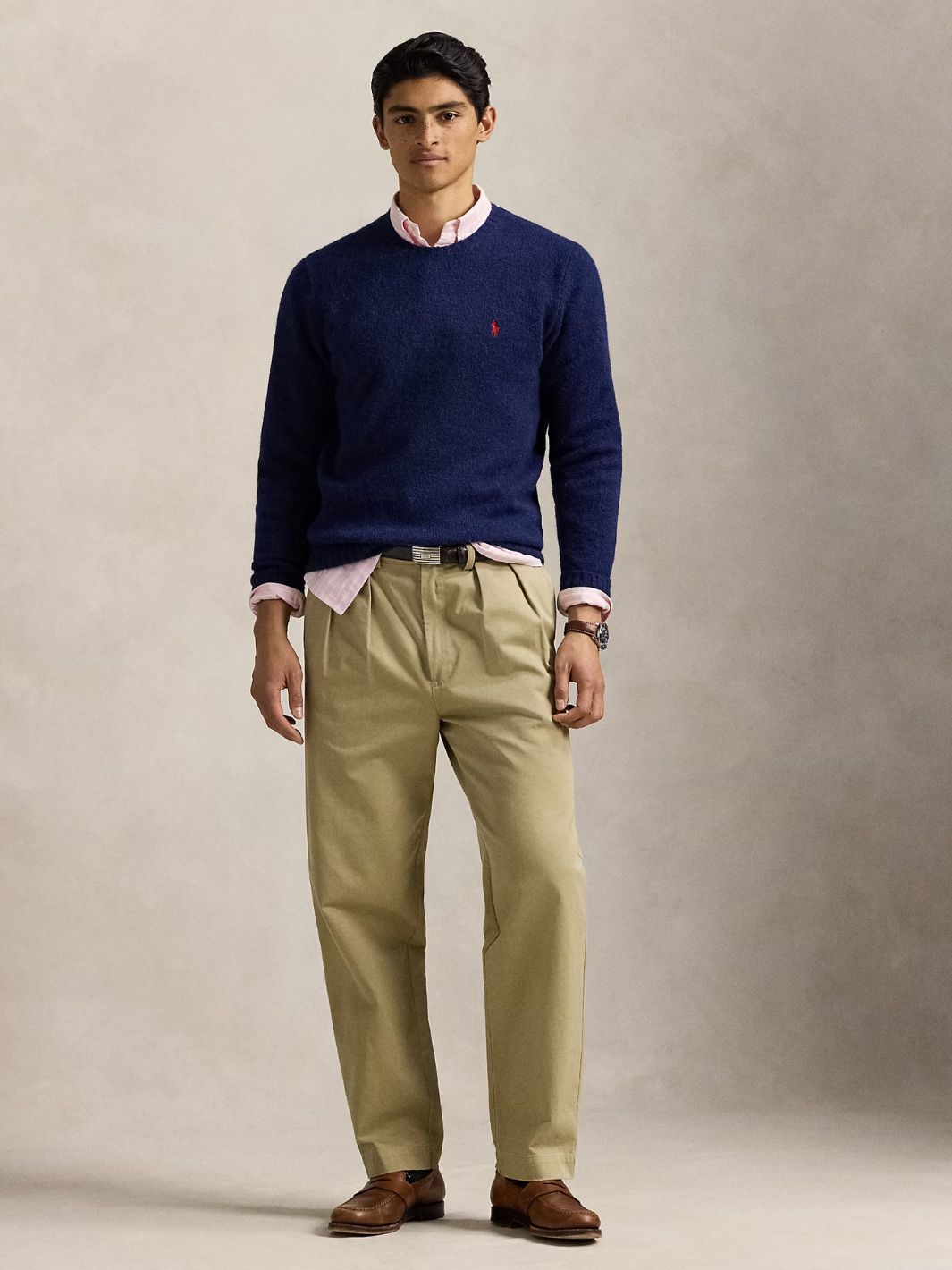 Polo Ralph Lauren Sweaters Genser | Textured Crewneck Jumper Navy