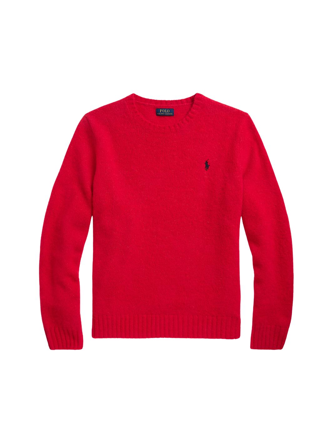 Polo Ralph Lauren Sweaters Genser | Textured Crewneck Jumper RL Red