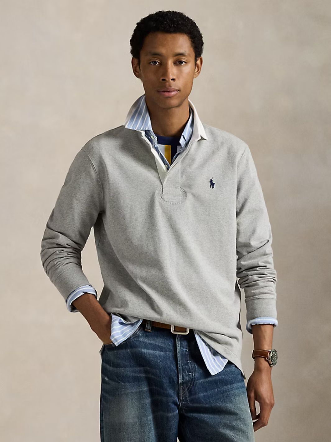 Polo Ralph Lauren Sweaters Genser | The Iconic Rugby Shirt Grey