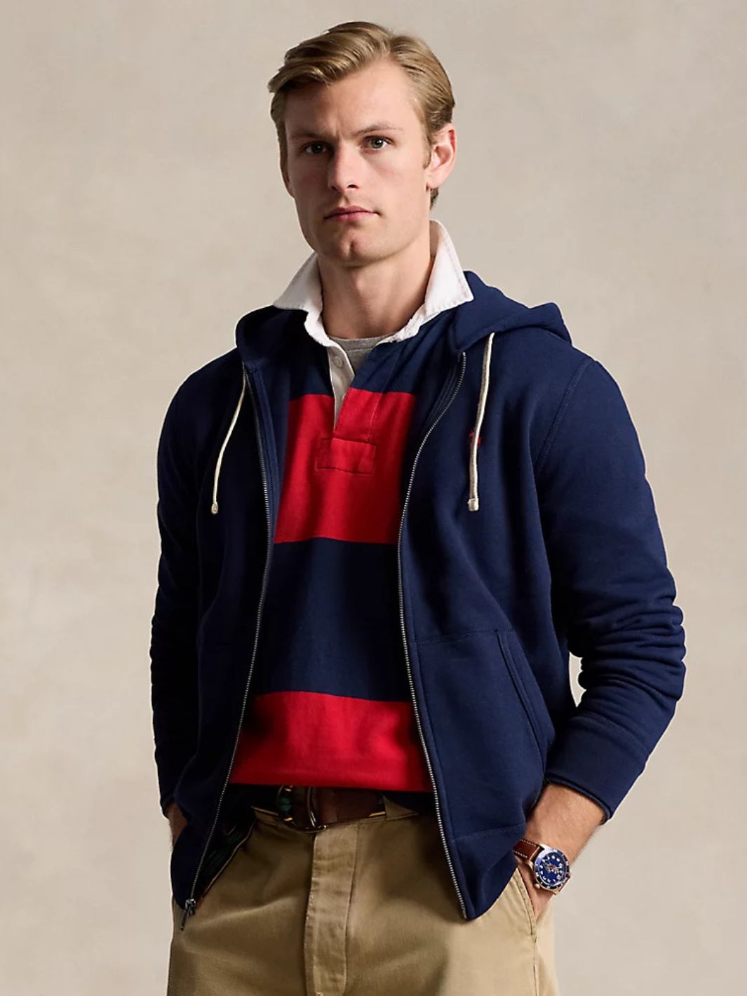 Polo Ralph Lauren Sweaters Hettejakke | Fleece Sweater Zip Hood Navy