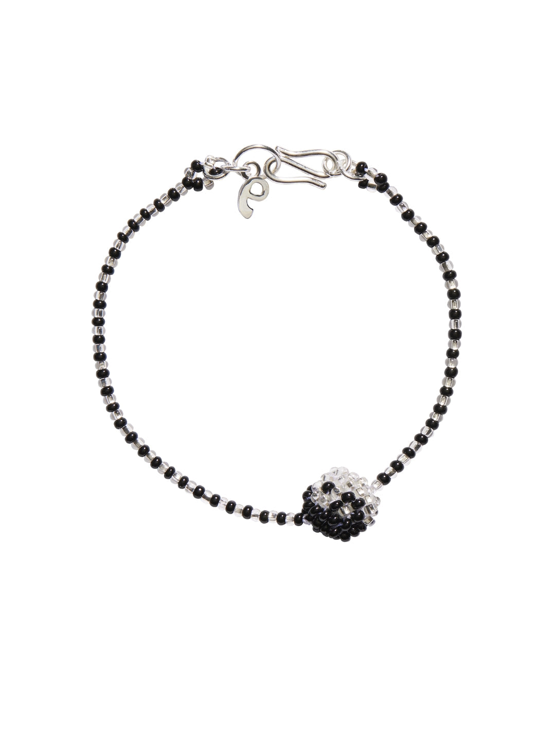 Pura Utz Accessories Armbånd | Mini Black White Yin Yang Bracelet 21 cm
