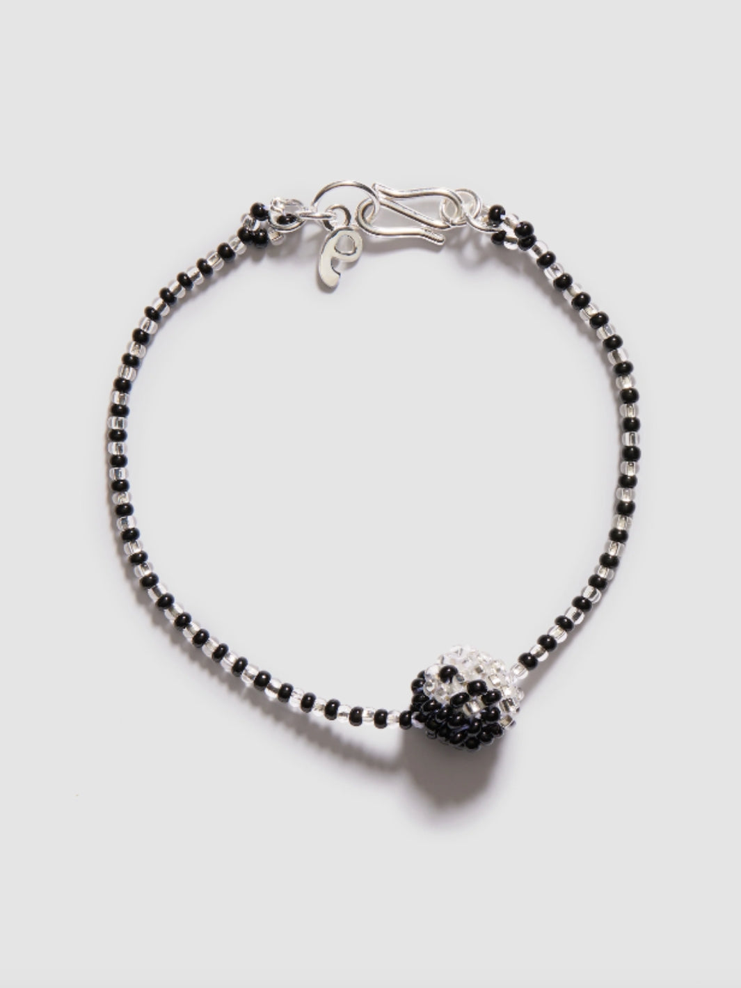 Pura Utz Accessories Armbånd | Mini Black White Yin Yang Bracelet 21 cm