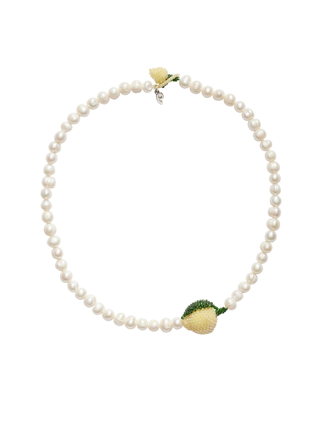 Pura Utz Accessories Kjede | Pearl Lemon Necklace 50 cm
