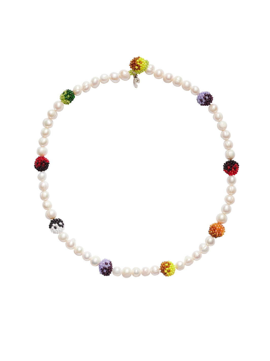 Pura Utz Accessories Kjede | Pearl Multi Yin Yang Necklace 50 cm