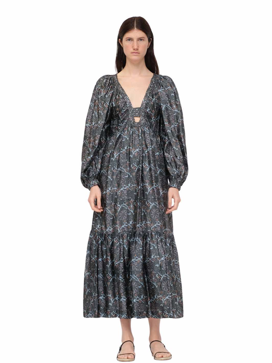 Sea NY Dresses Kjole | Marlee Silk Print Long Dress
