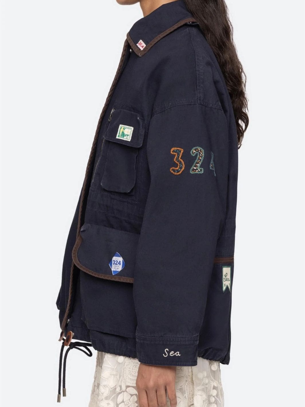 Sea NY Outerwear Jakke | Carolyn Workwear Jacket Navy