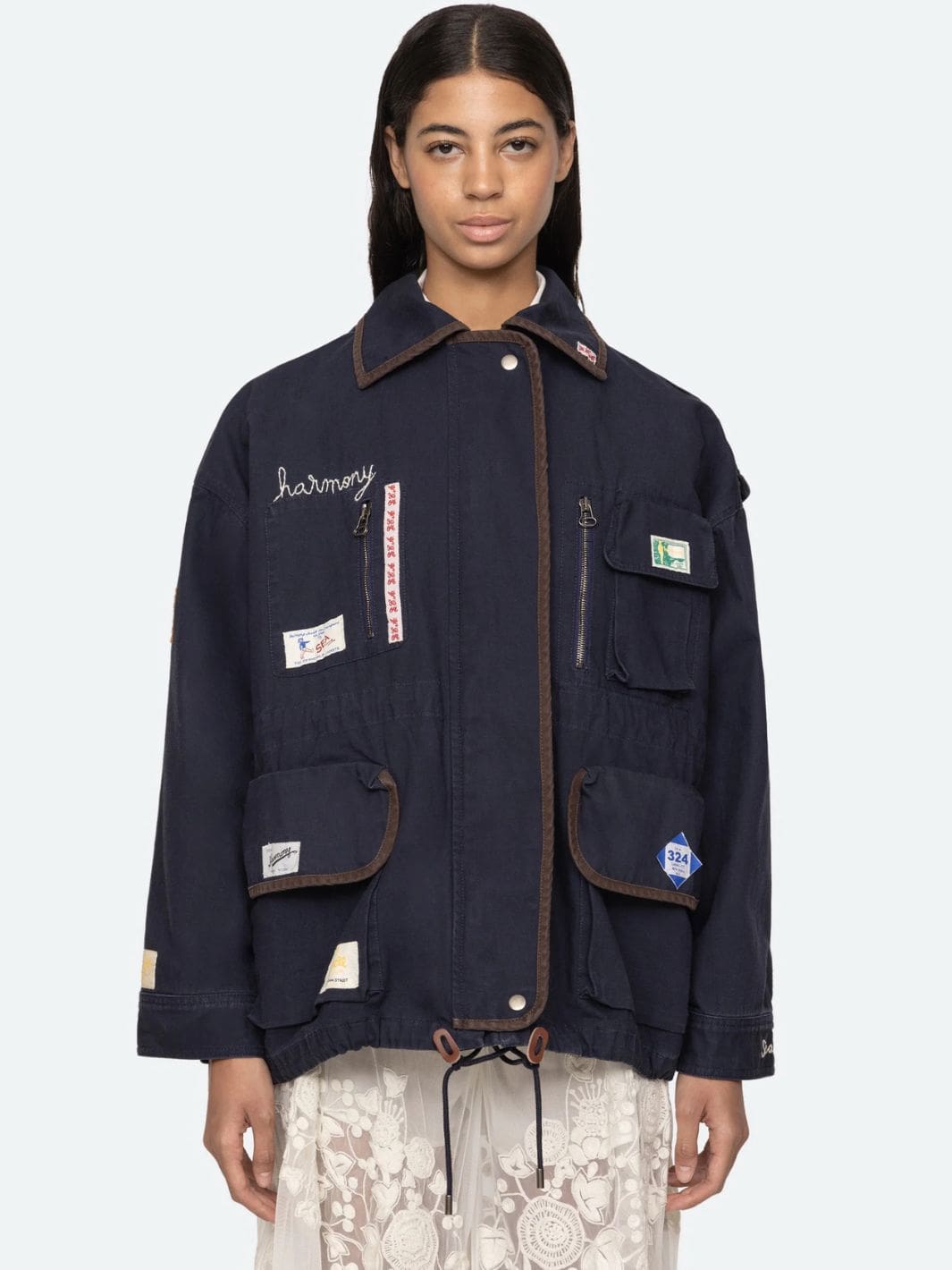 Sea NY Outerwear Jakke | Carolyn Workwear Jacket Navy