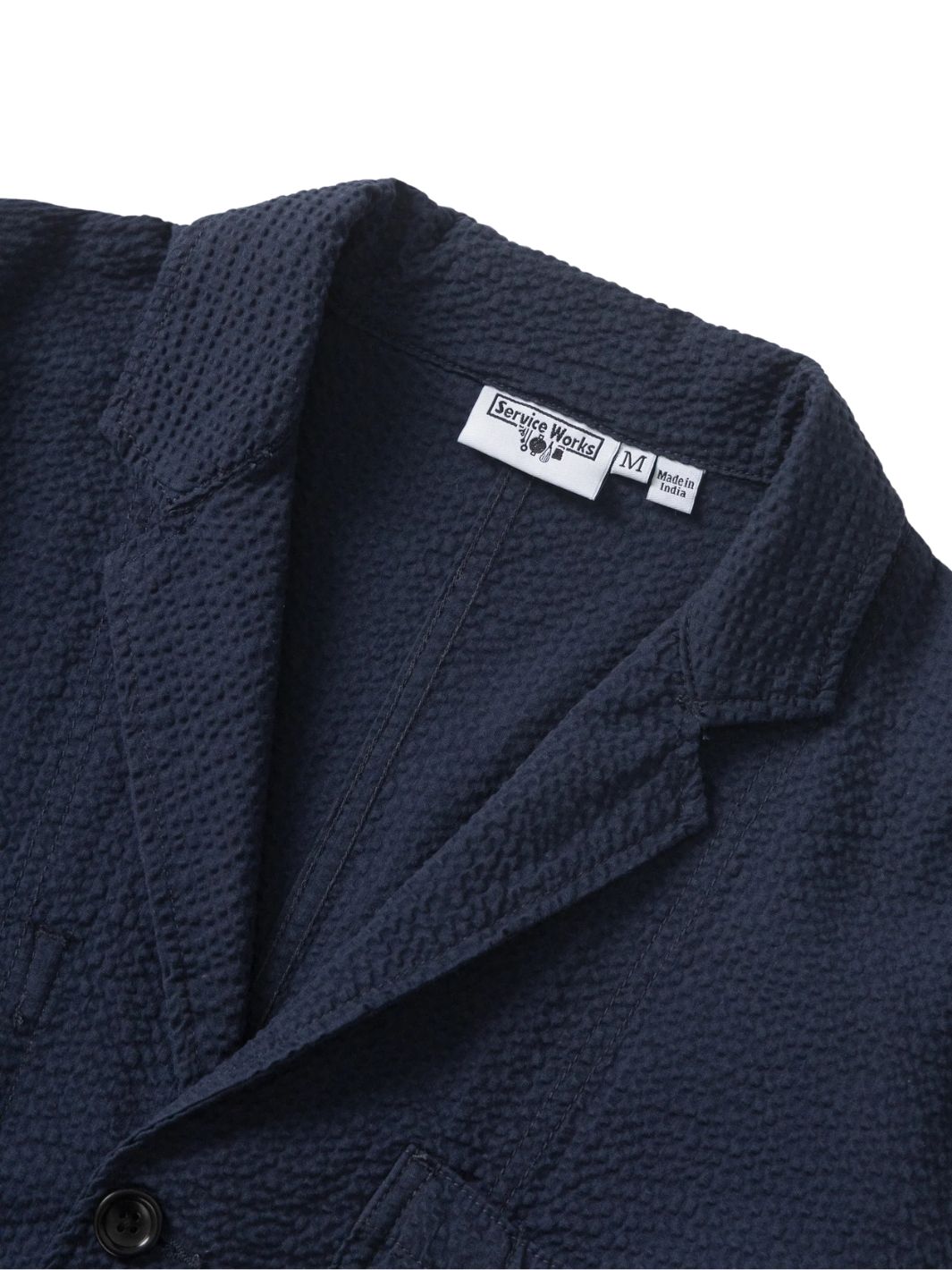 Service Works Jackets Jakke | Seersucker Server Suit Jacket D.Navy