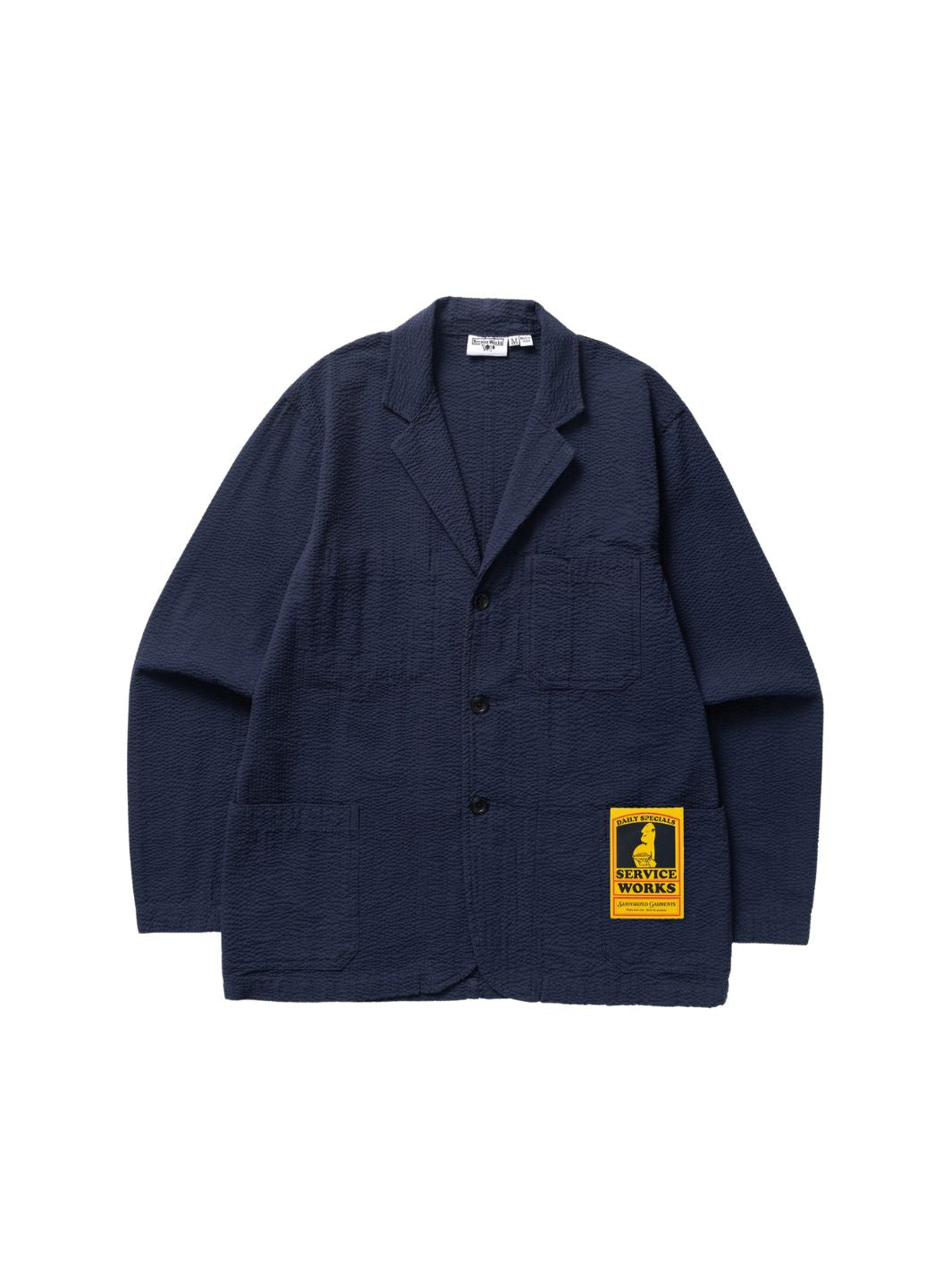 Service Works Jackets Jakke | Seersucker Server Suit Jacket D.Navy