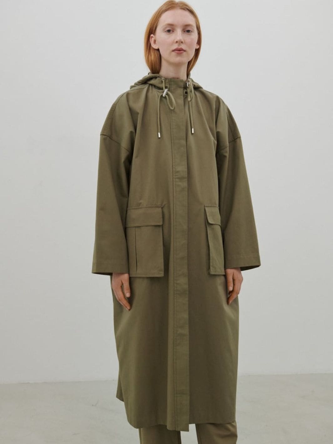 Skall Studio Outerwear Kåpe | Garden Parka Coat Dark Moss Grey