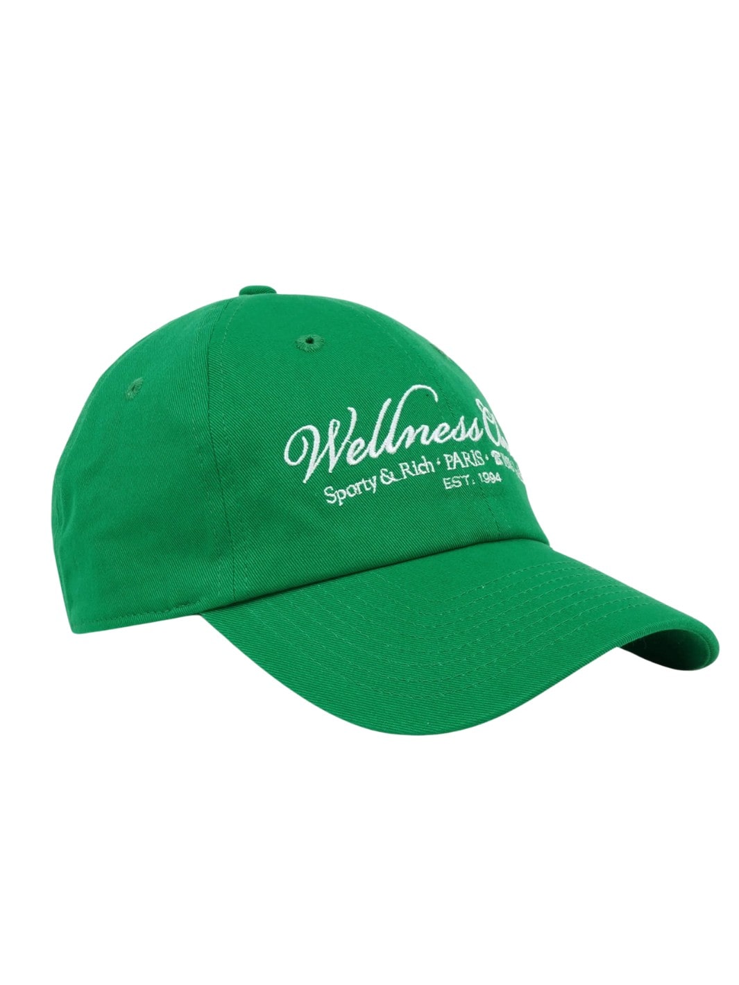 Sporty & Rich Accessories Cap | 1800 Health Embroided Hat Verde/White