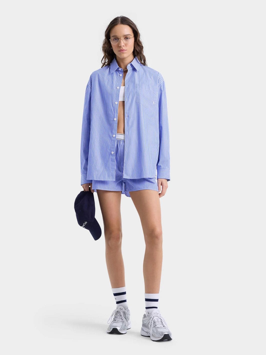 Sporty & Rich Shirts Skjorte | SRC Oversized Shirt Blue Striped