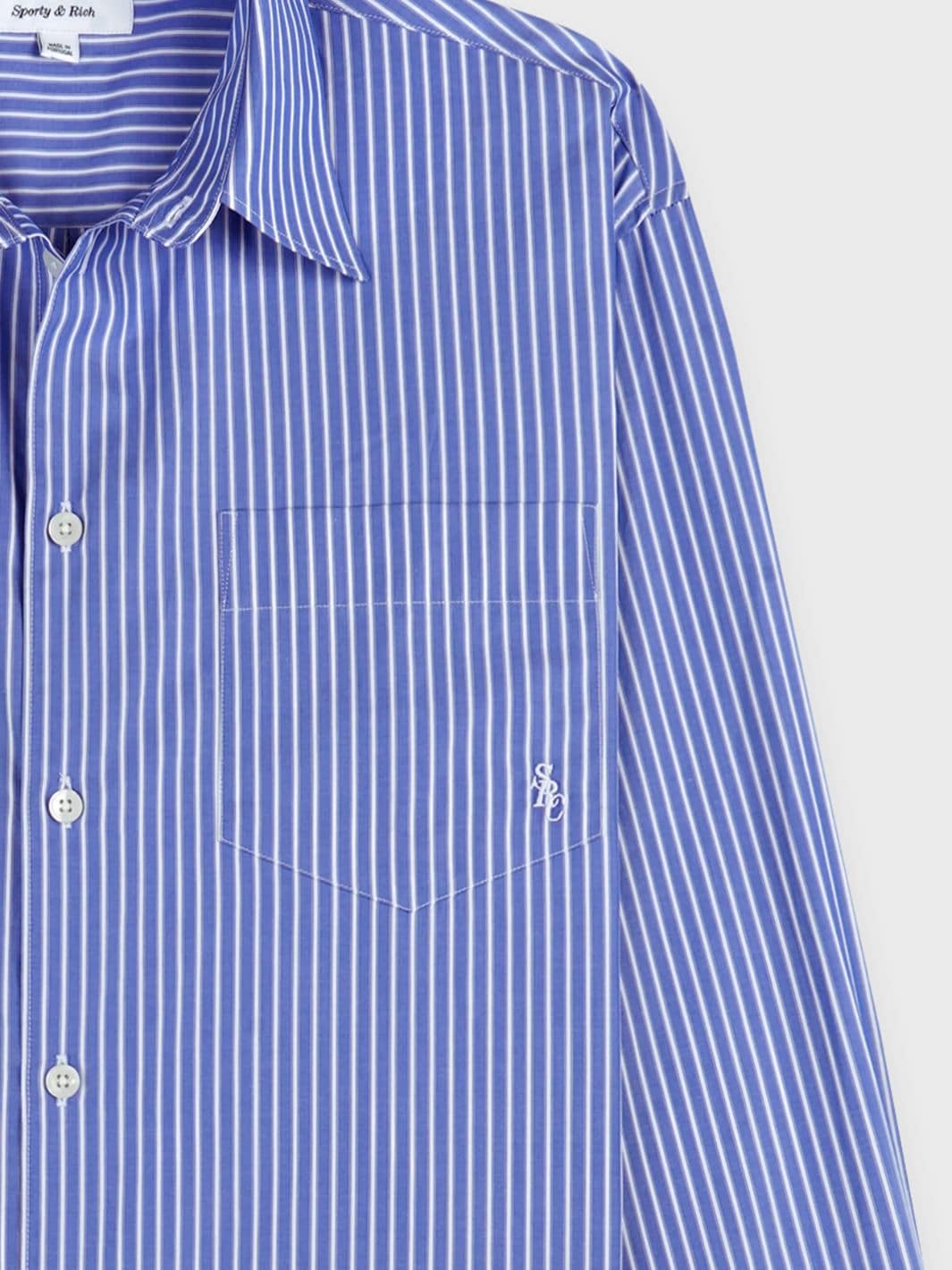 Sporty & Rich Shirts Skjorte | SRC Oversized Shirt Blue Striped