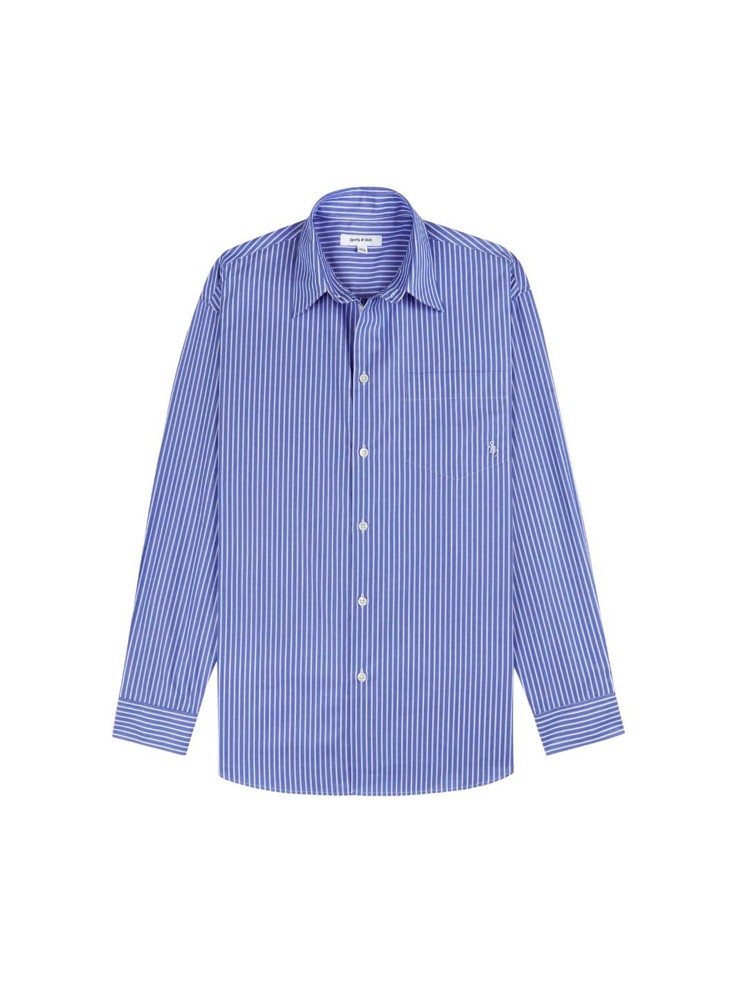 Sporty & Rich Shirts Skjorte | SRC Oversized Shirt Blue Striped