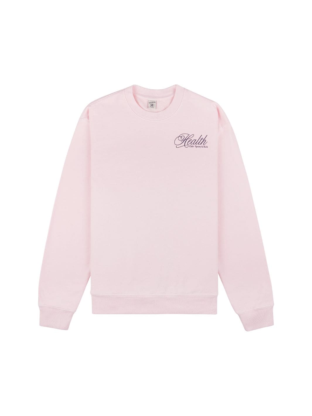 Sporty & Rich Sweaters Genser | Health Script Crewneck Pink