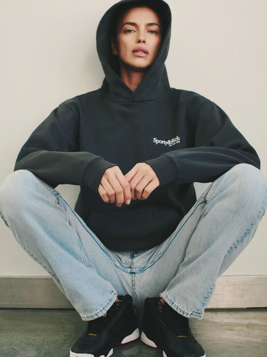 Sporty & Rich Sweaters Genser | HWCNY Hoodie Black