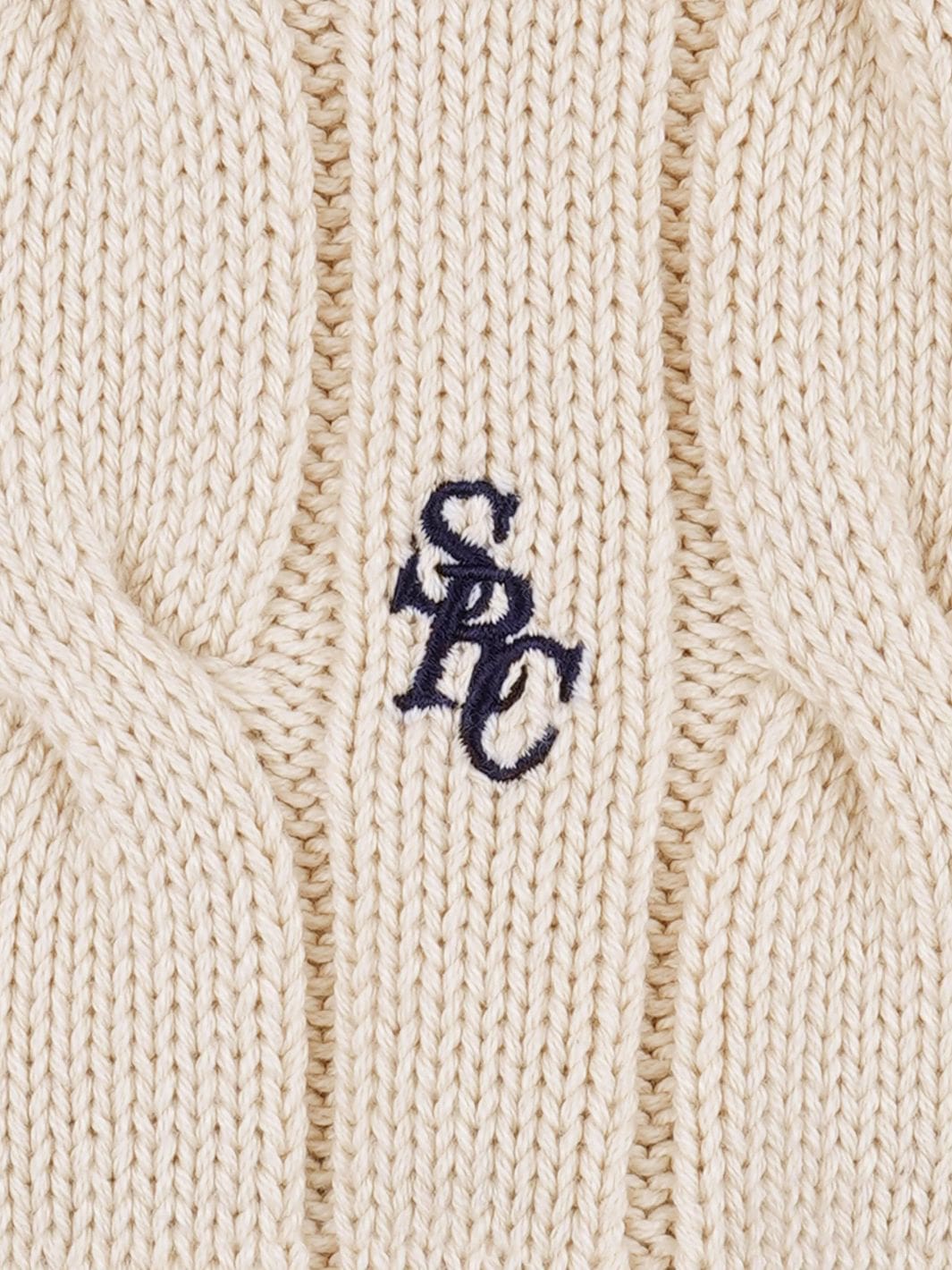 Sporty & Rich Sweaters Genser | SRC Cableknit V-Neck Sweater