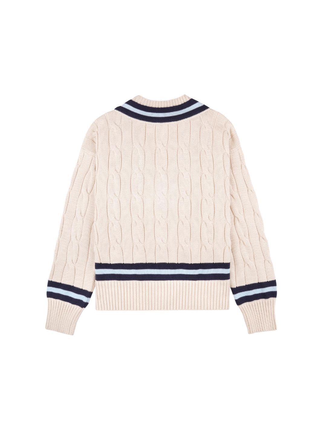 Sporty & Rich Sweaters Genser | SRC Cableknit V-Neck Sweater