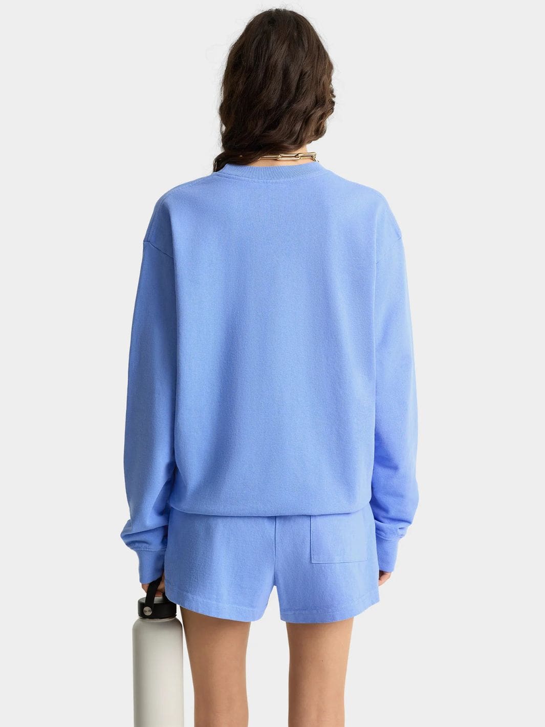 Sporty & Rich Sweaters Genser | Wellness Ivy Crewneck Flax Blue