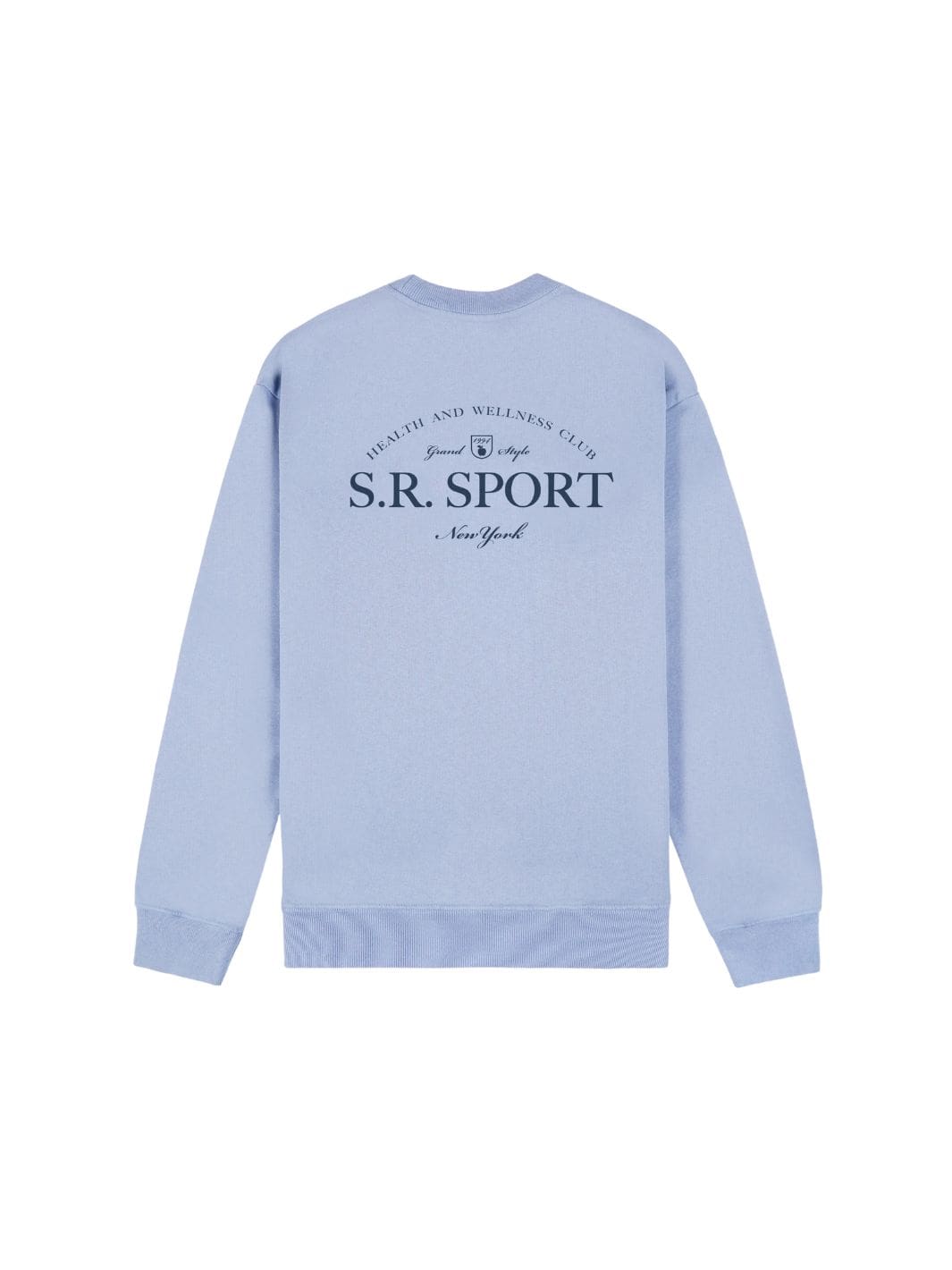 Sporty & Rich Sweaters Genser | Wimbledon Crewneck Washed Hydrangea