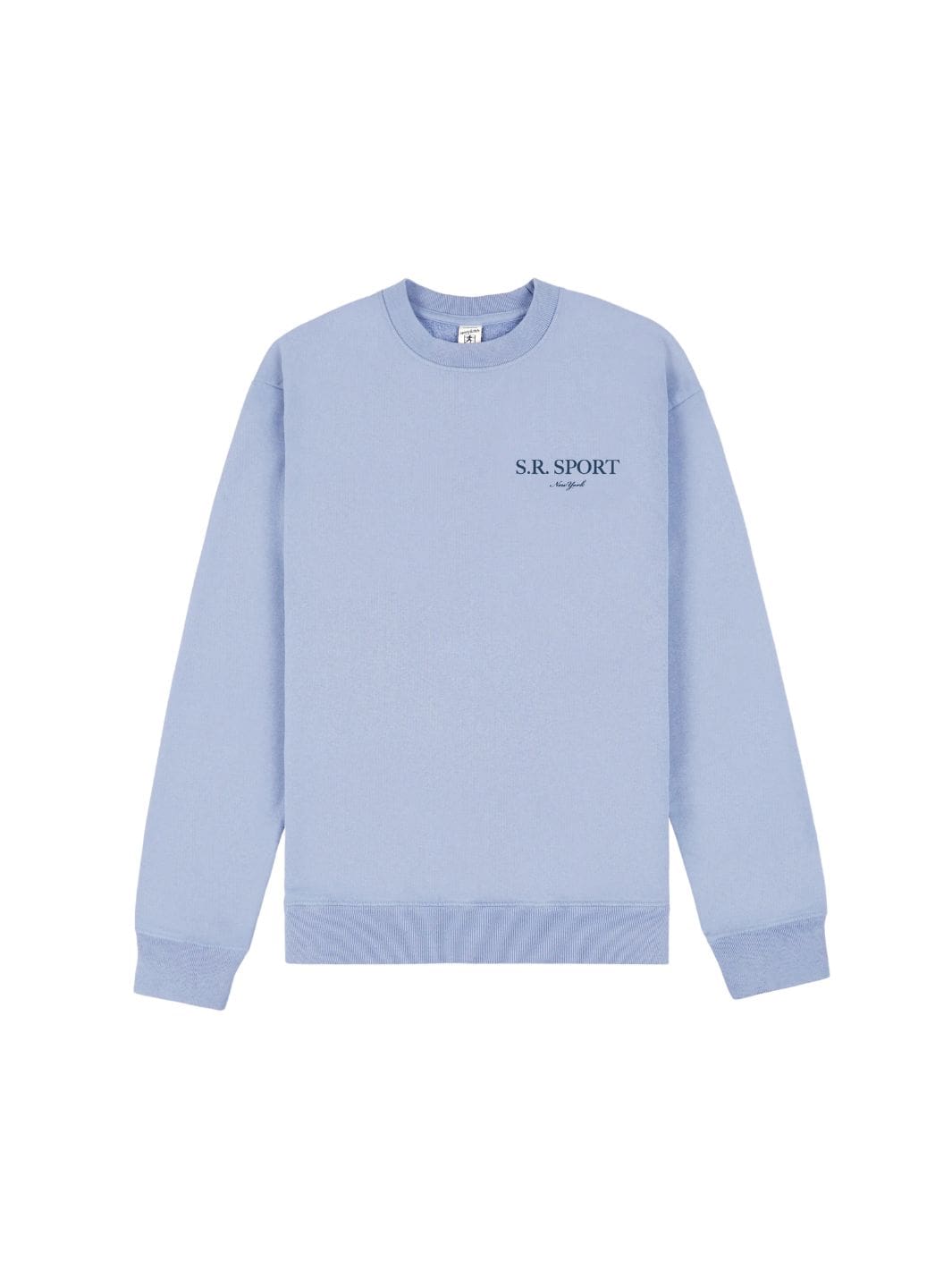 Sporty & Rich Sweaters Genser | Wimbledon Crewneck Washed Hydrangea