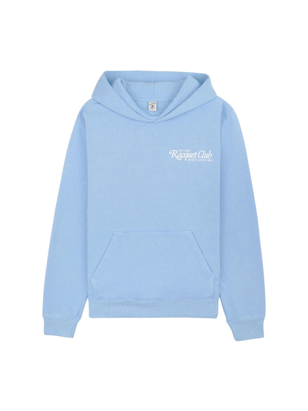 Sporty & Rich Sweaters Hettegenser | 94 Racquet Club Hoodie Sky Blue/White