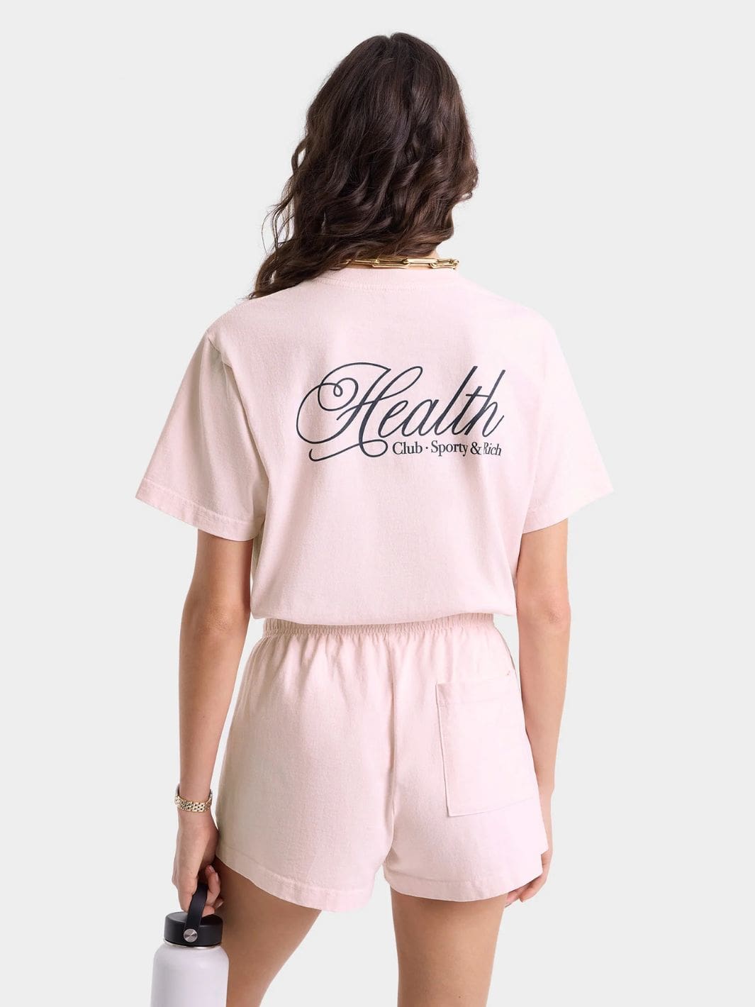 Sporty & Rich Tees & Longsleeves T-Skjorte | Health Script T-Shirt Pink