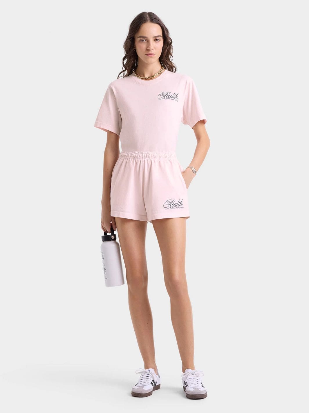 Sporty & Rich Tees & Longsleeves T-Skjorte | Health Script T-Shirt Pink