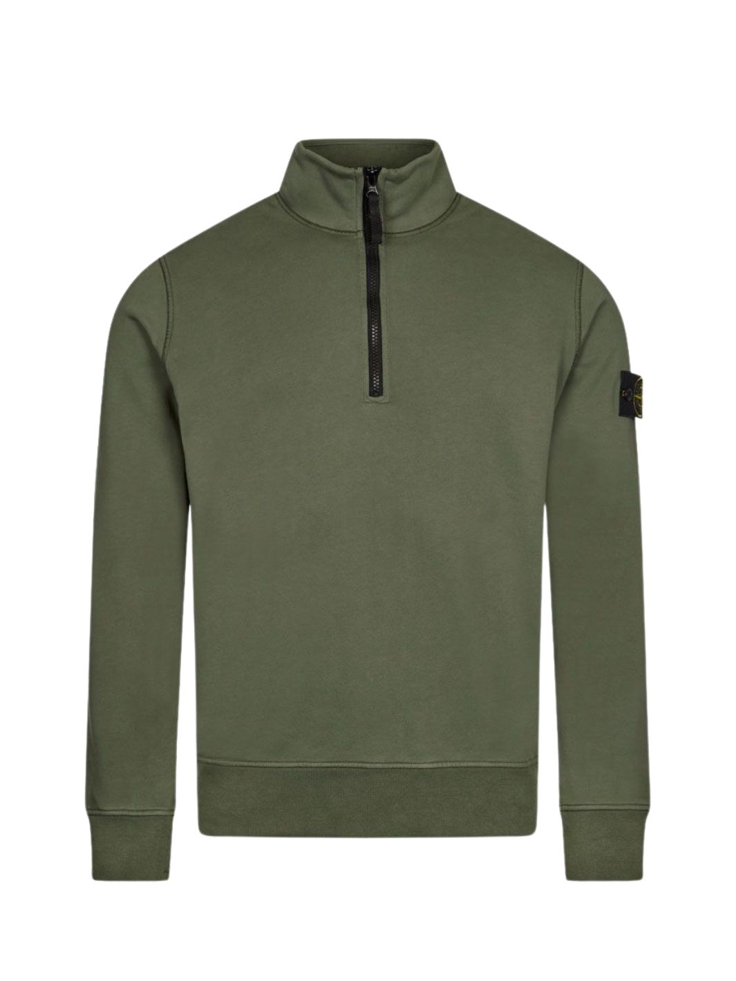 Stone Island Sweaters Genser | Half Zip Sweatshirt Musk Green