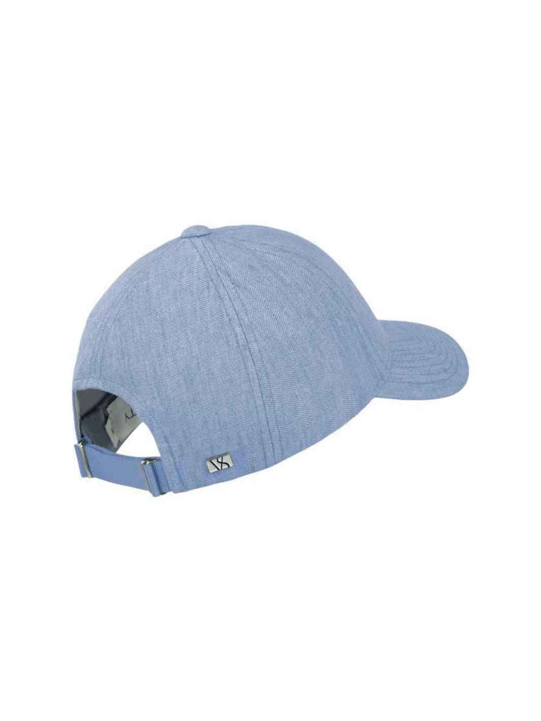 Varsity Headwear Accessories Cap | Azure Blue Linen