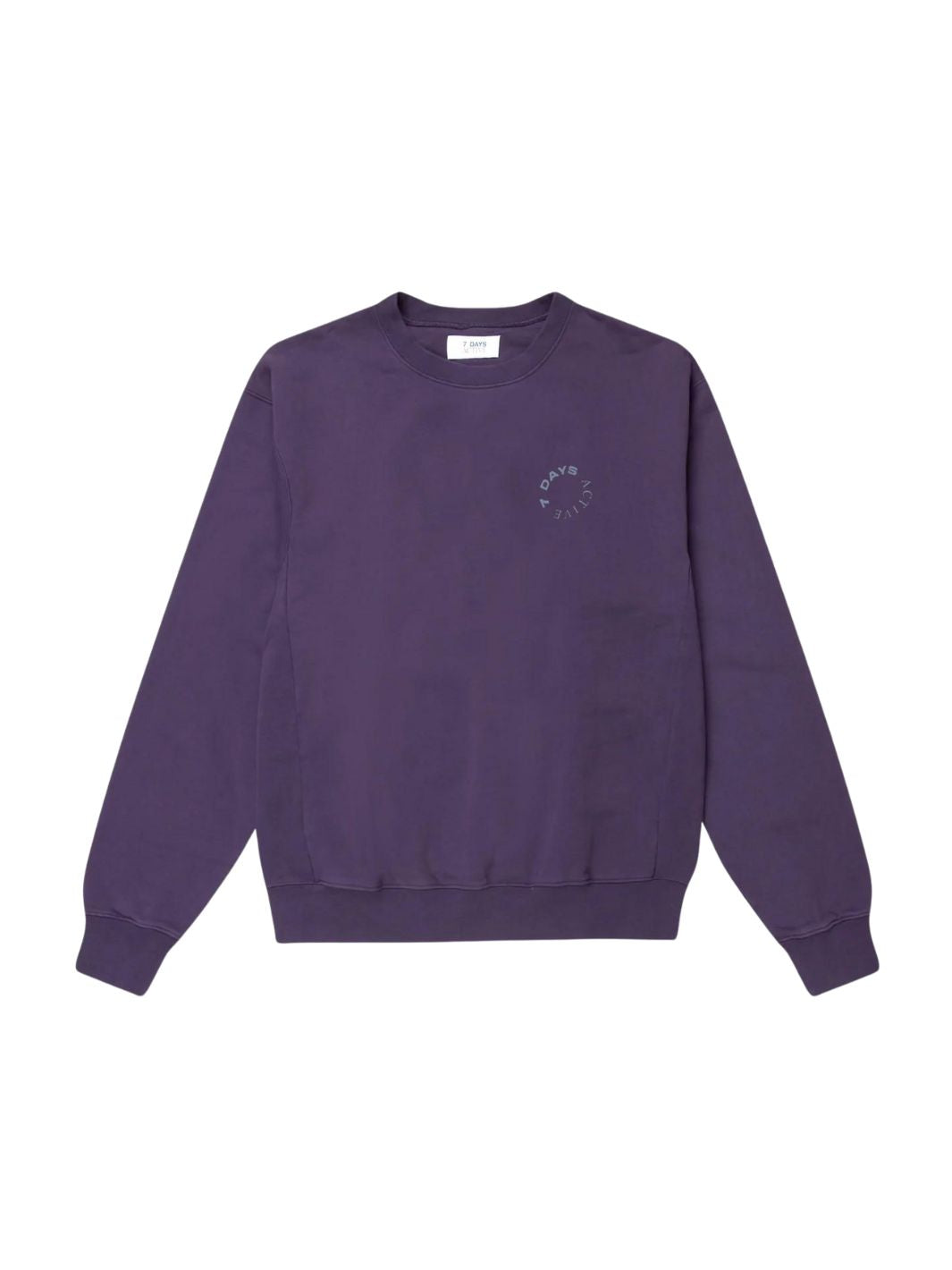 7 Days Active Sweaters Genser | Monday Crew 2.0 Purple Velvet