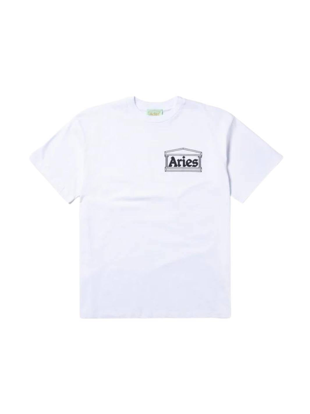 Aries Tees & Longsleeves T-skjorte | Temple SS Tee White