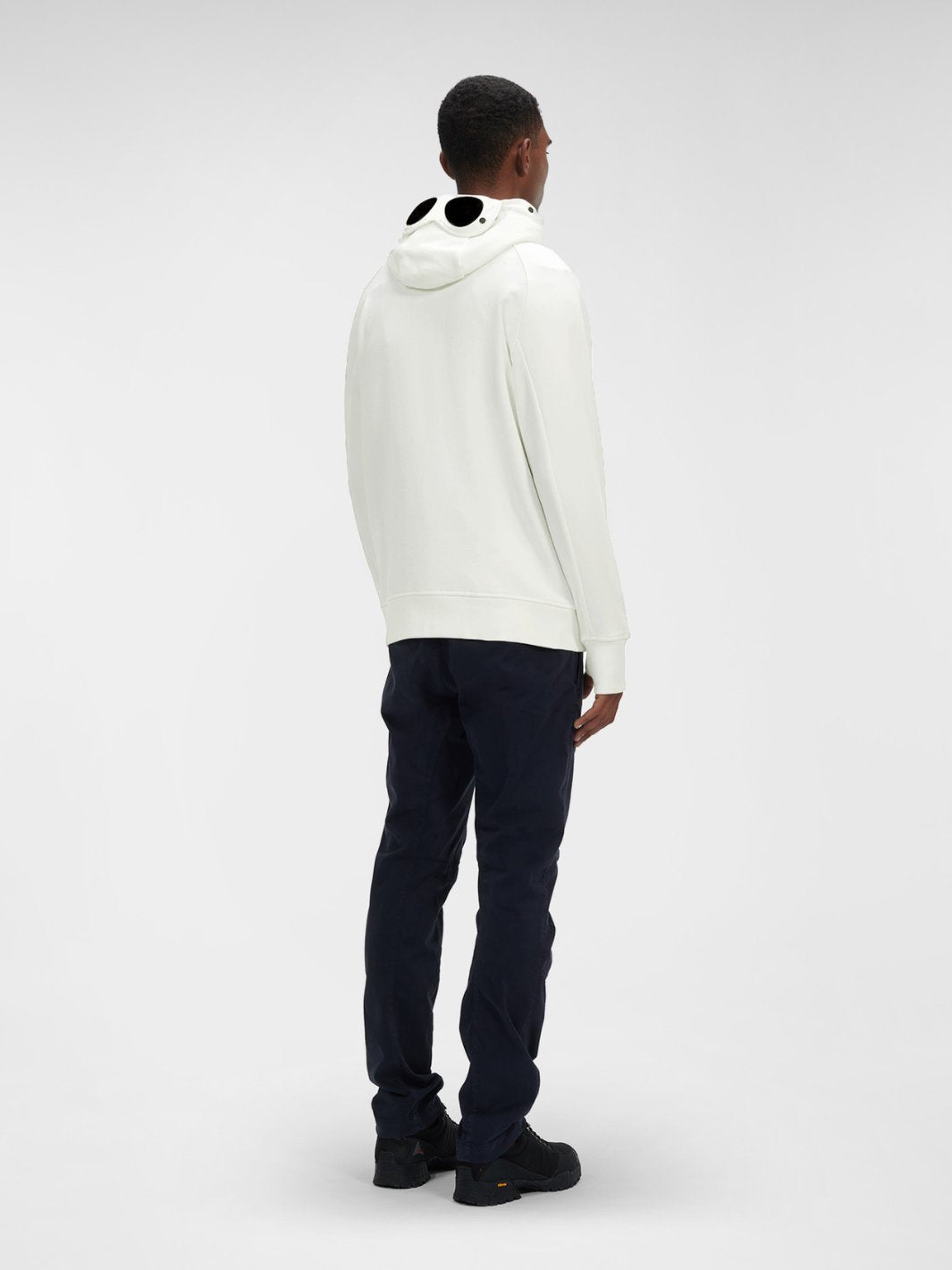 C.P. Company Sweaters Genser | Sweatshirt Hooded Open White