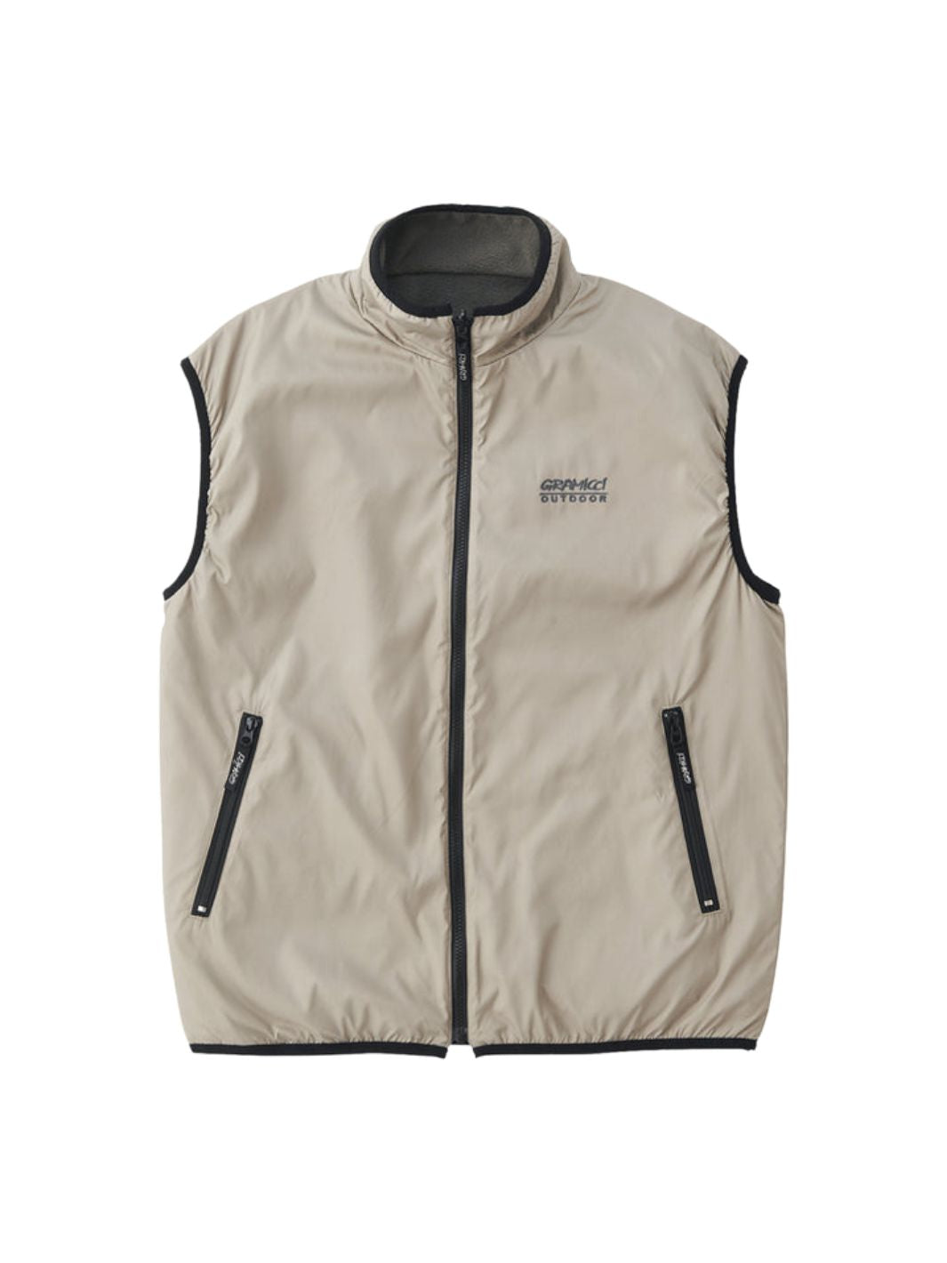 Gramicci Outerwear Fleecevest | Reversible Vest Grey