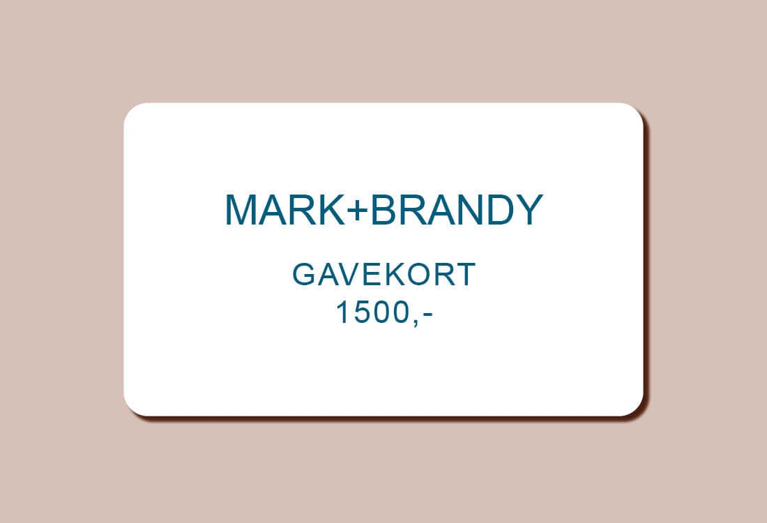 MARK+BRANDY Gift Cards NOK 1,500.00 Digitalt Gavekort